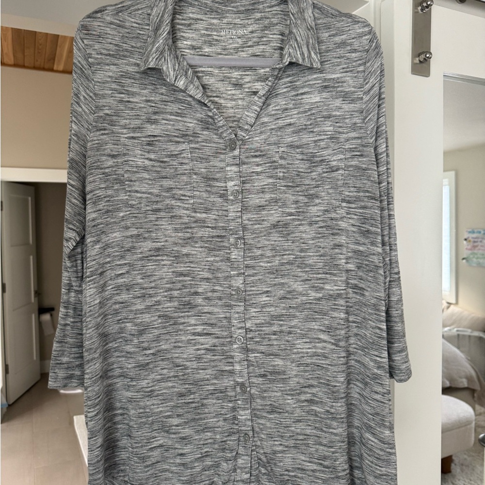 Merona Heathered Gray Shirt